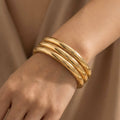 Metallic Triple Bangle Bracelet
