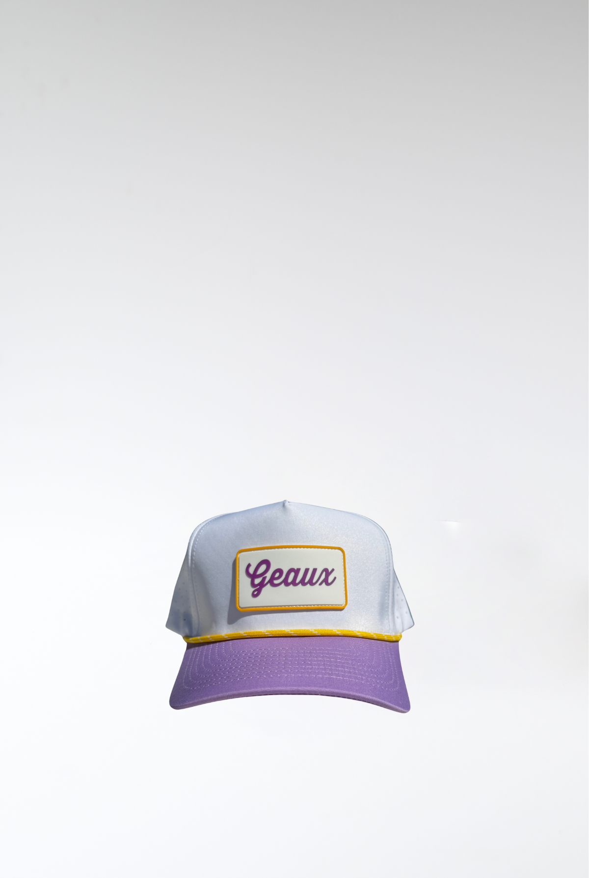 “Geaux” SnapBack Hat white