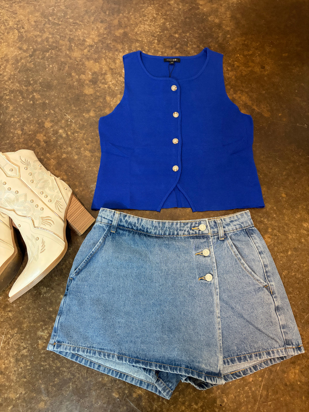 Audrey Sleeveless Vest Top