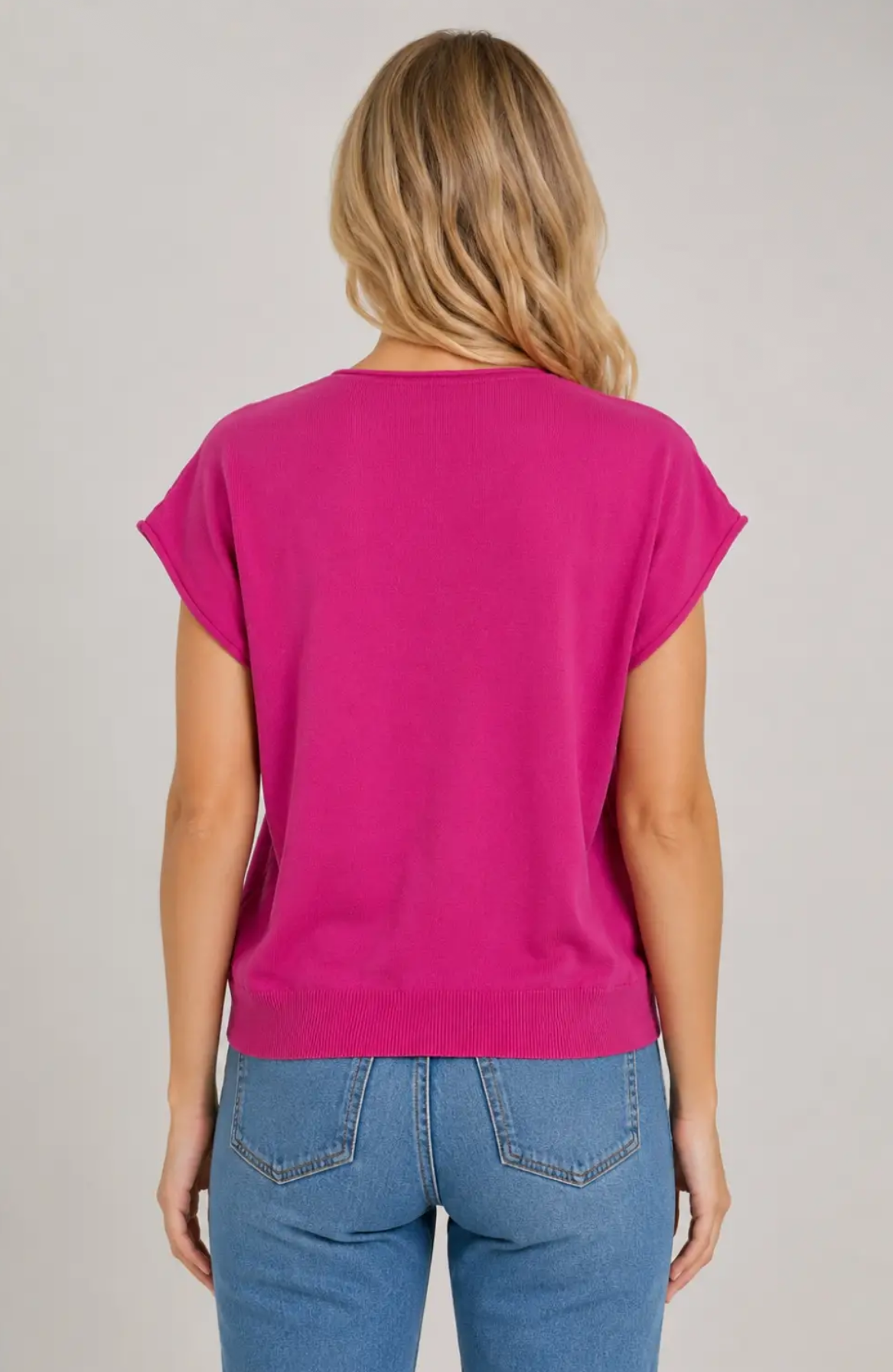 Button front knit cardigan