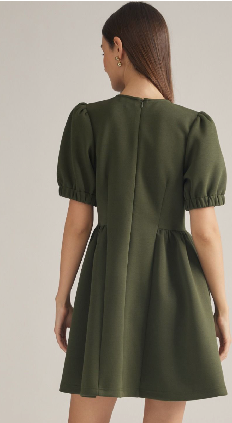 Maggie dress in Dark Olive