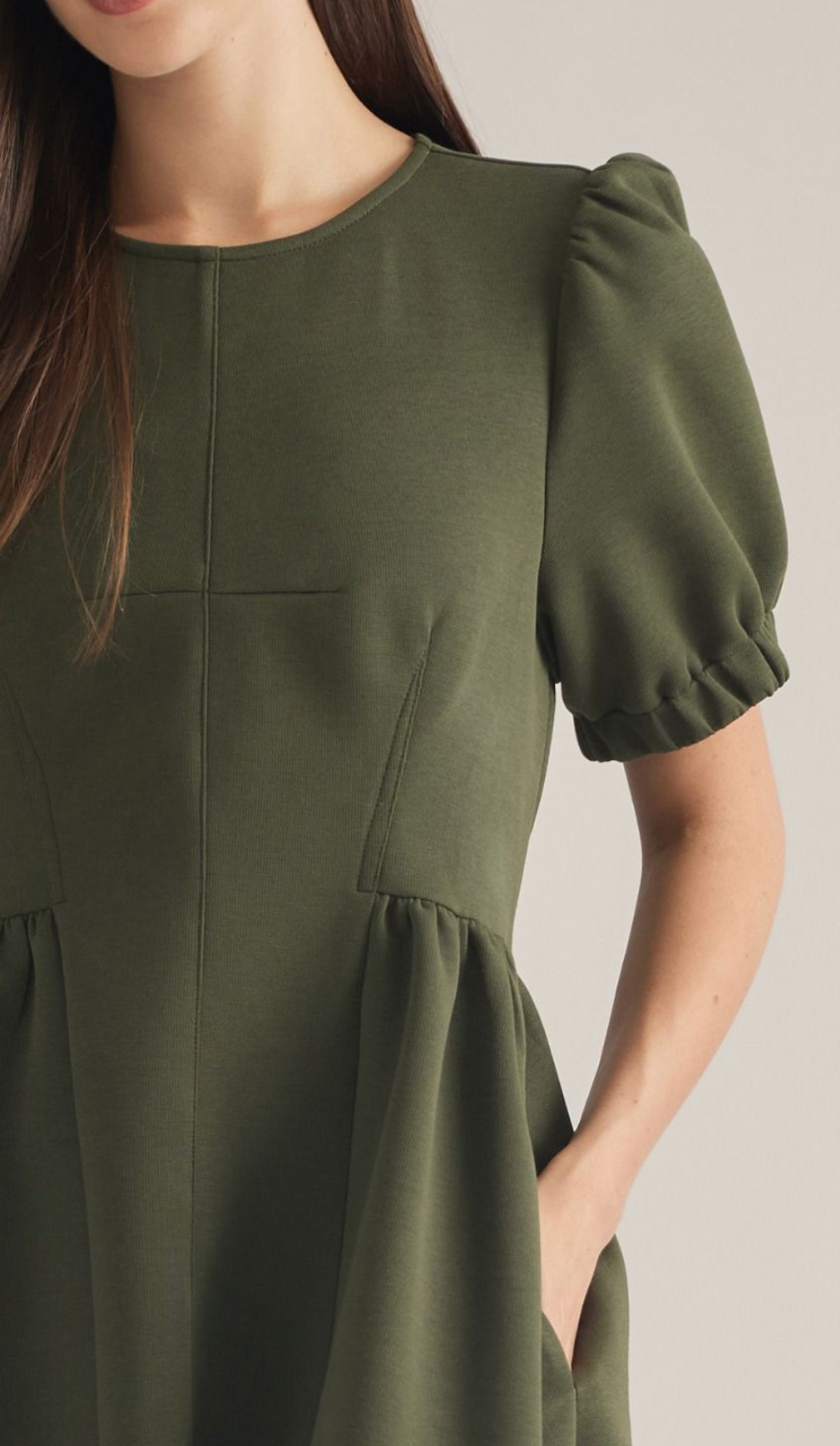 Maggie dress in Dark Olive