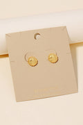 Knot Stud Earrings: Gold