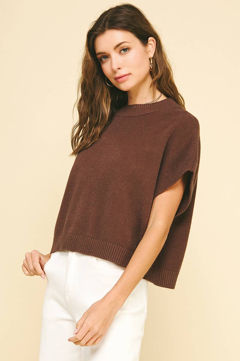 TEAL DROPPED SHOULDER SWEATER TOP